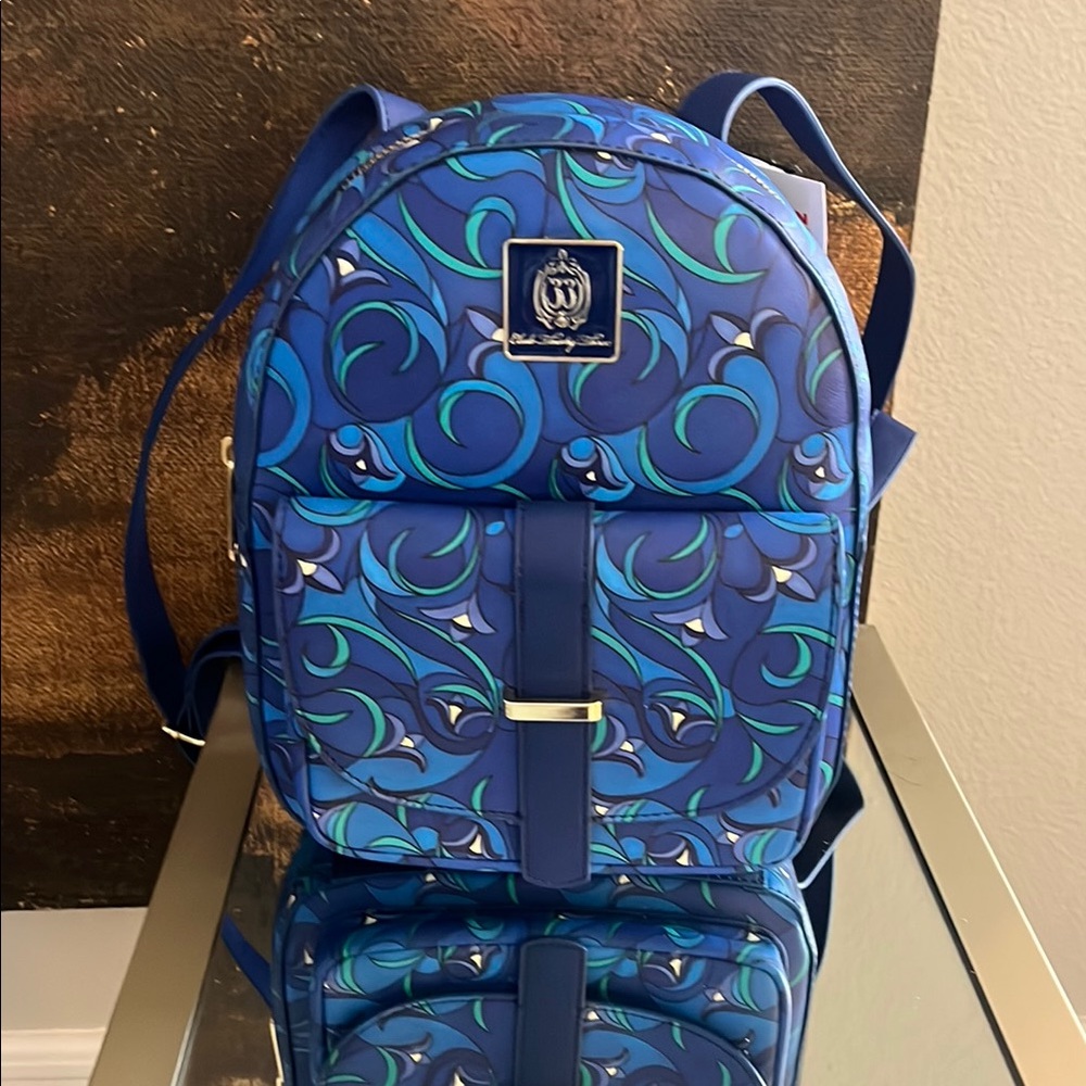 Disney Club 33 Loungefly Blue Swirl Mini Backpack